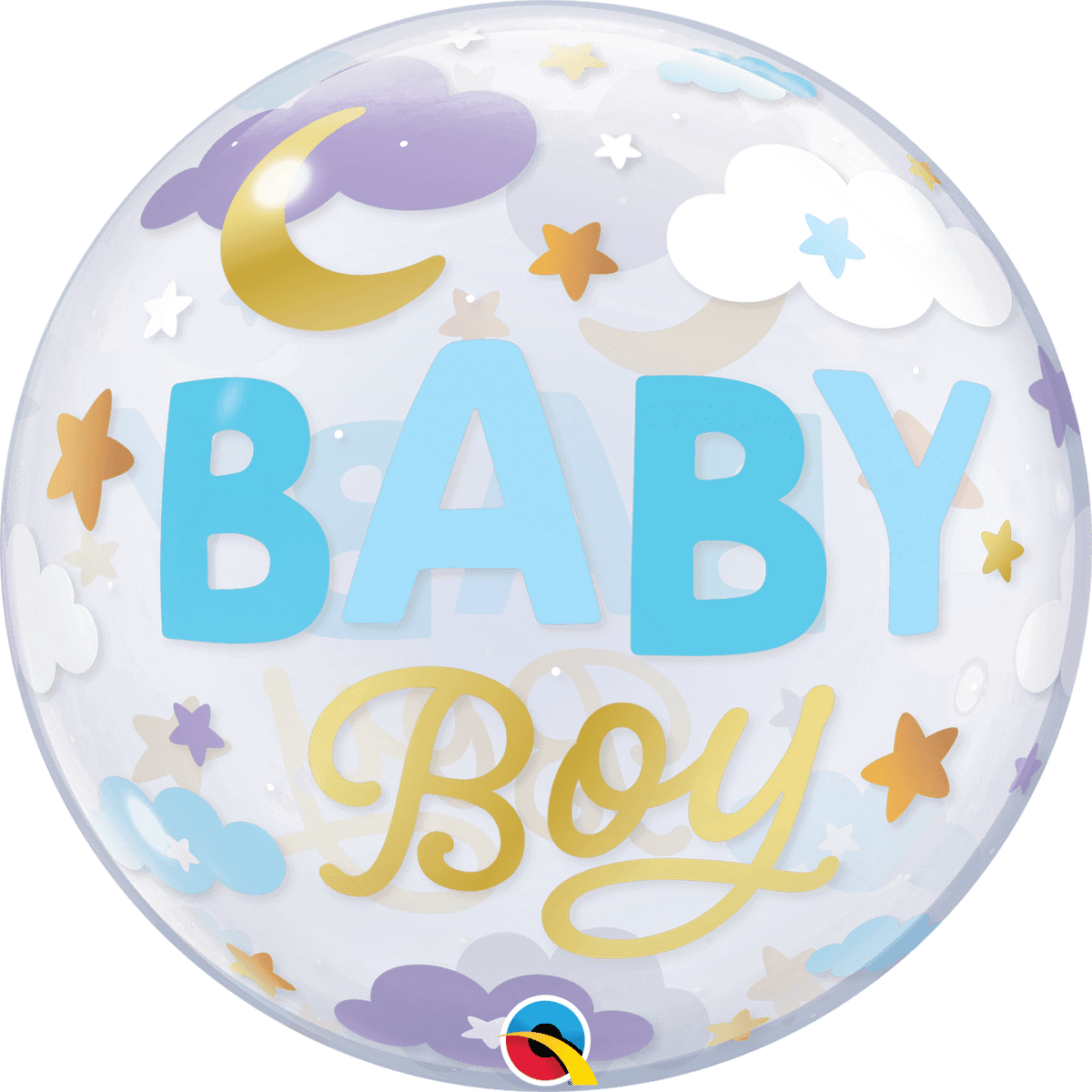 Bubble 22" Baby Boy Lunas y Estrellas C/1