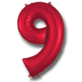 Globo 36" Numero 9 Rojo C/1