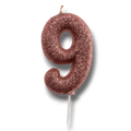 Rose Gold Candle Number 9 C/1