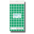 Silver &amp; Bright Green Checkered Tablecloth C/1