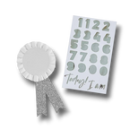 Birthday Badge Silver Personalizable C/1