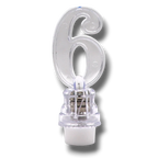 LED Candle Number 6 C/1