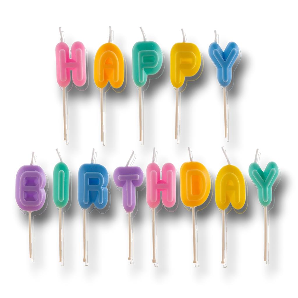 Happy Birthday Candle Colors C/13