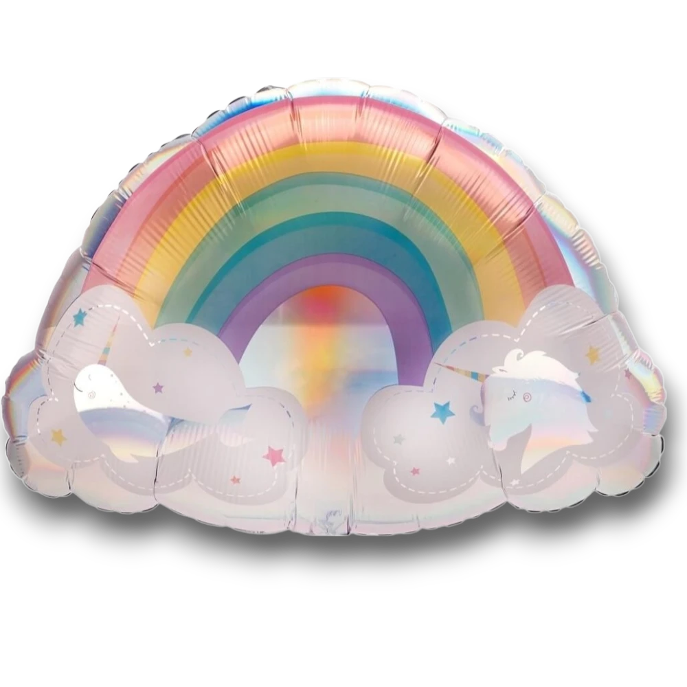 Globo 36" Plata Unicornio C/1