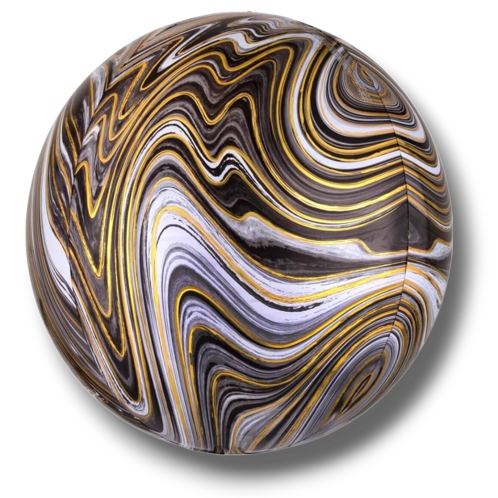Orbz Marblez Negro Plata Dorado