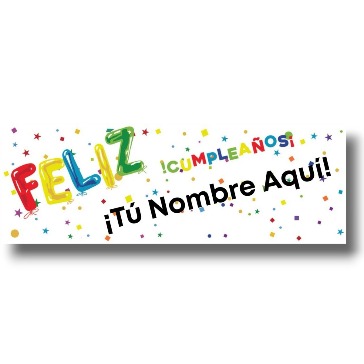 Banner Feliz Cumpleaños Personalizable
