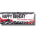 Banner Happy Birthday Carreras Personalizable