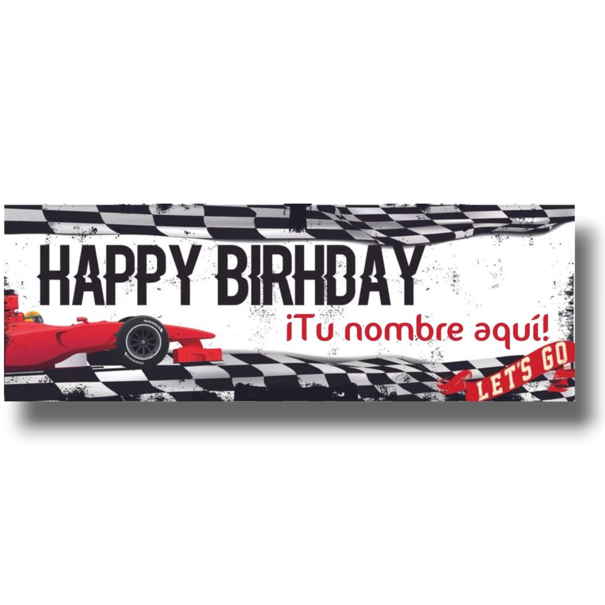 Banner Happy Birthday Carreras Personalizable