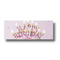 Vela Happy Birthday Rosa Gold C/1