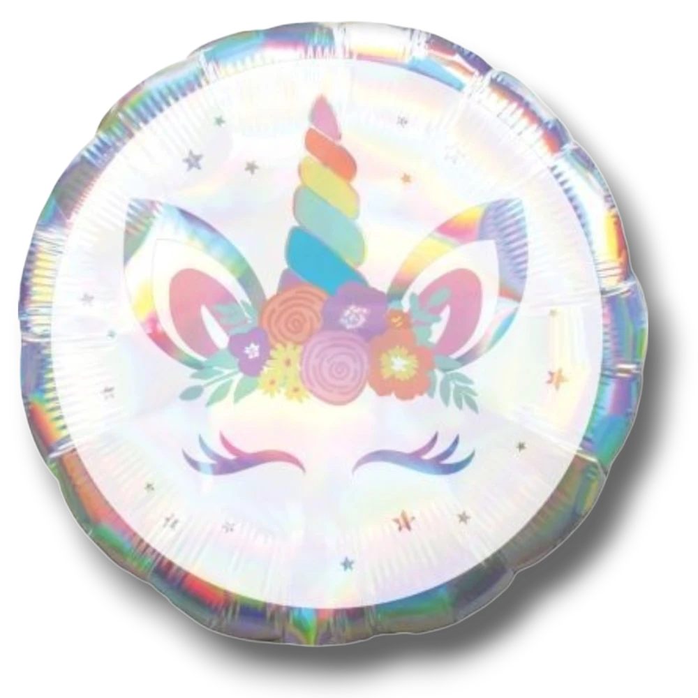 Globo 18" Unicornio Party Iridescent C/1
