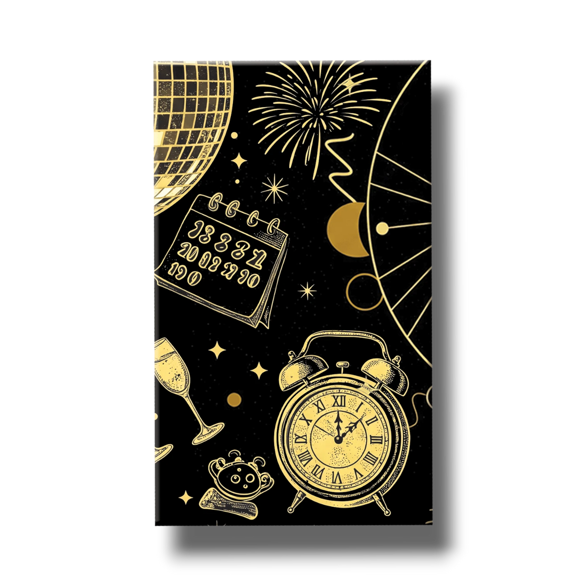 Happy New Year Disco Sphere Tablecloth (1 per set)