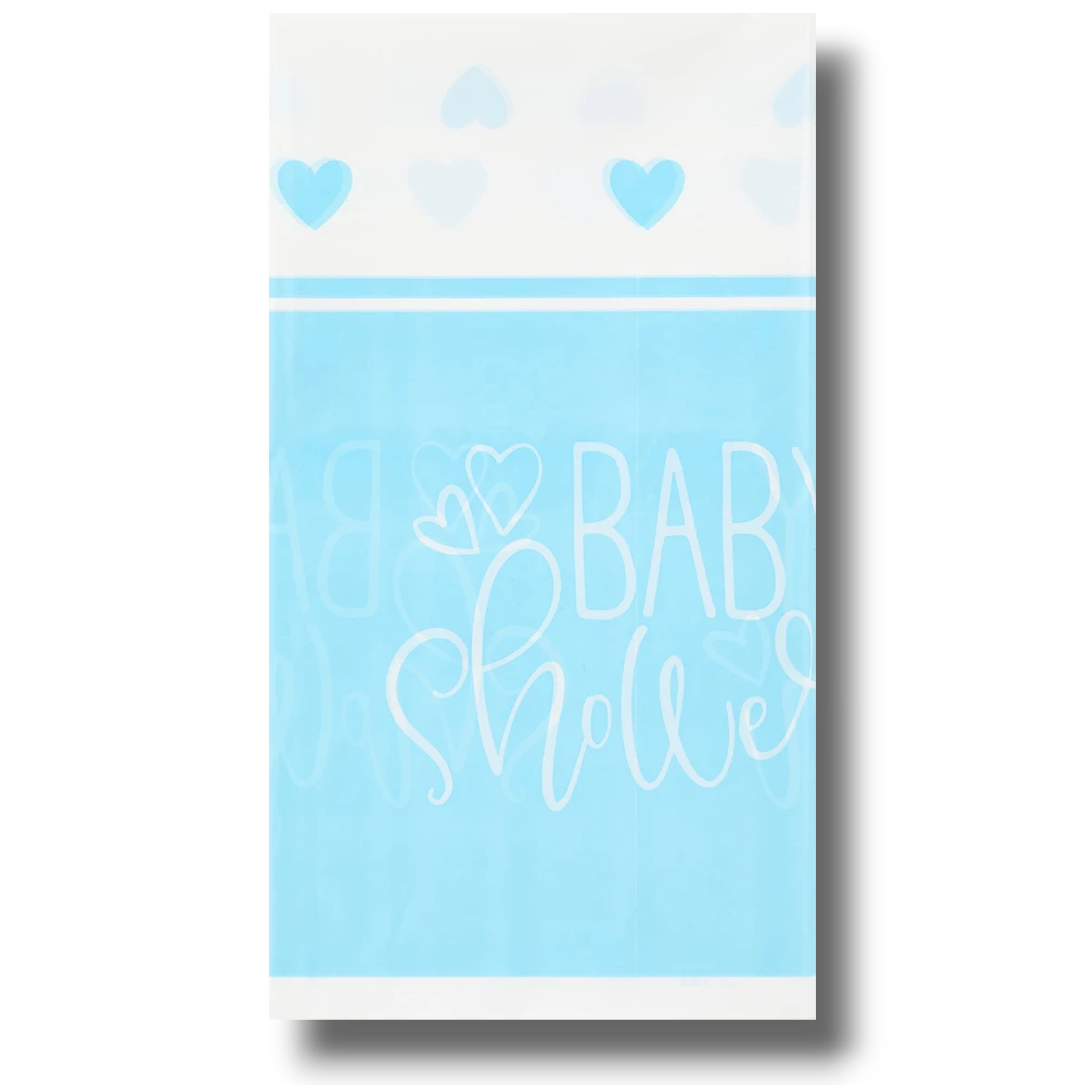 Blue Hearts Baby Shower Tablecloth C/1
