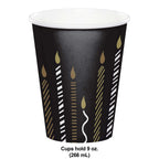 Vaso 9 oz Golden Wishes C/8