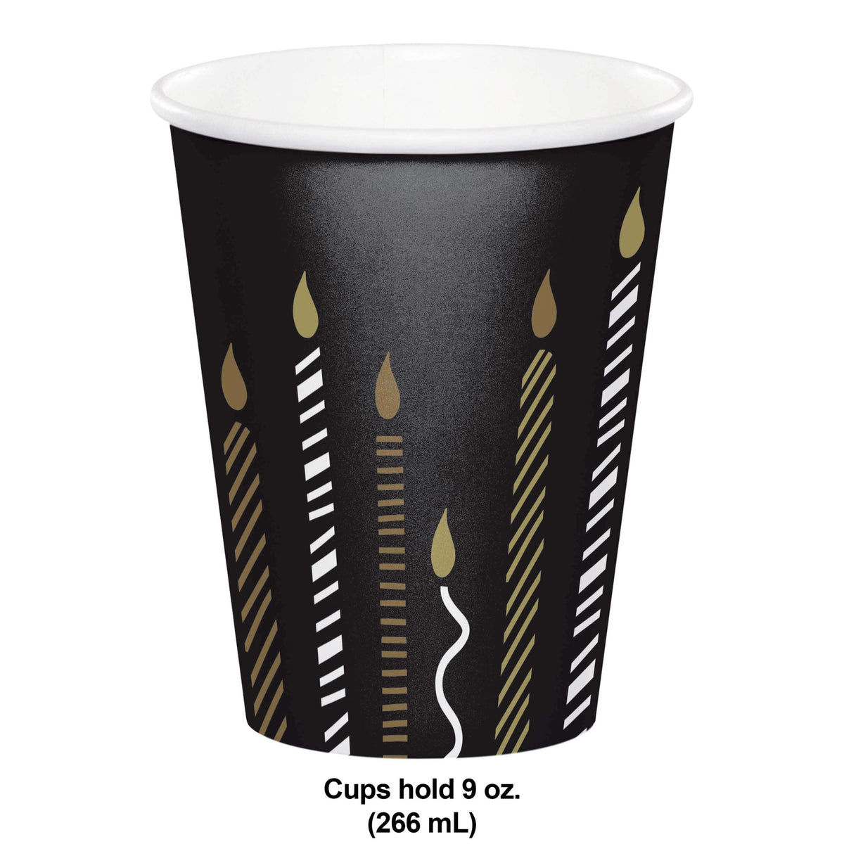 Vaso 9 oz Golden Wishes C/8