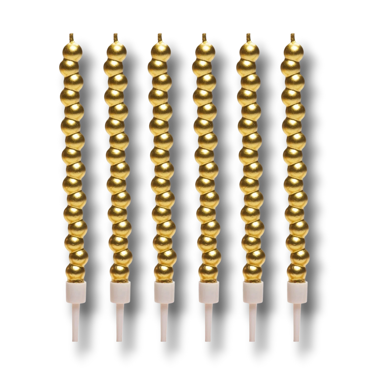 Velas Burbuja Color Oro C/6