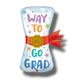 Way to Go Balloon Grad Diploma C/1