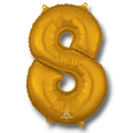 26" Balloon Number 8 Gold C/1