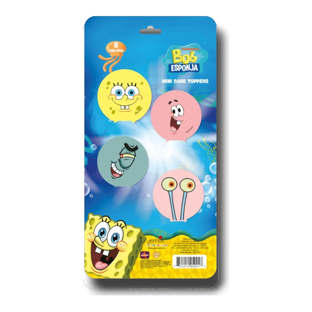 Mini Cake Toppers SpongeBob C/8