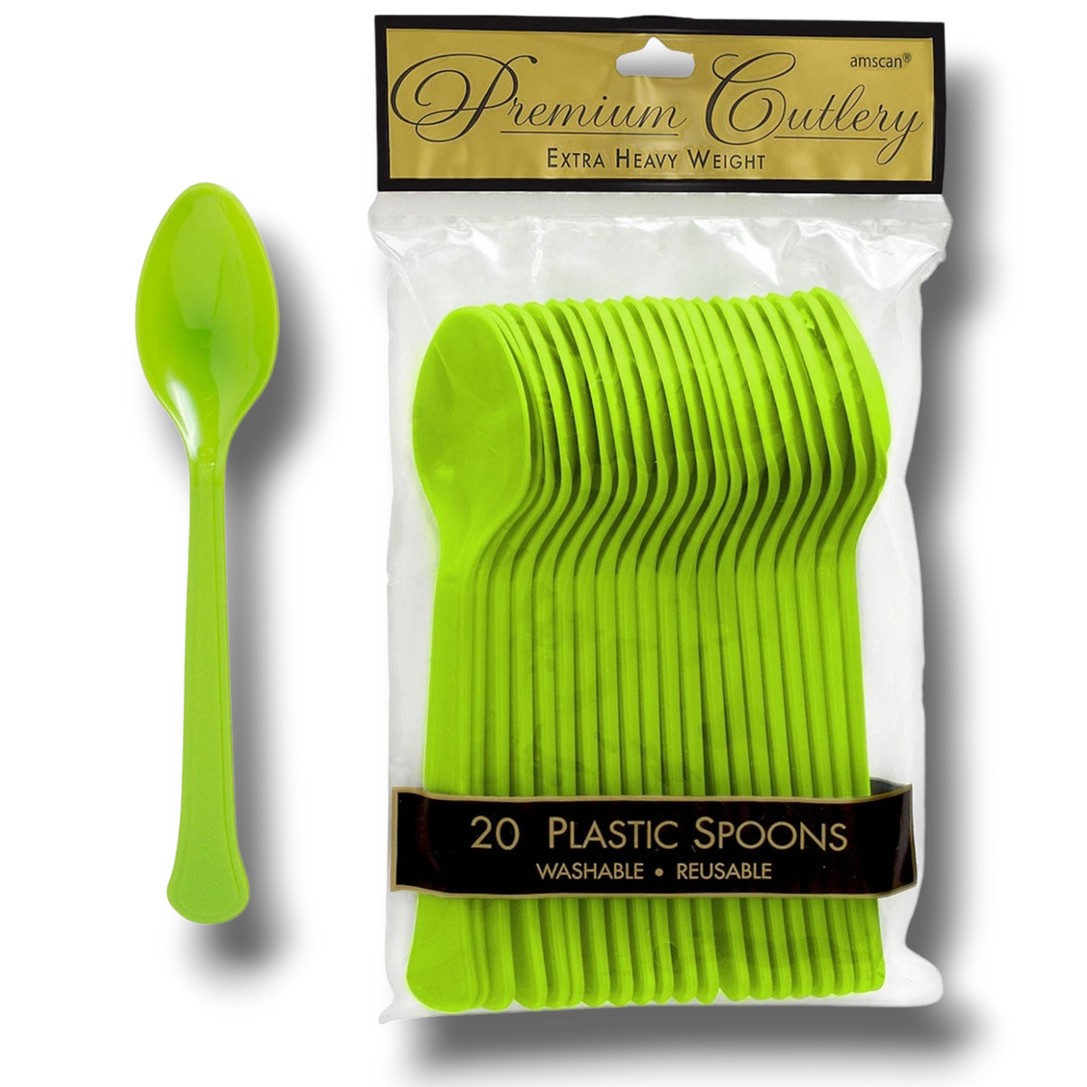 Cucharas Verde Kiwi C/20