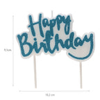 Happy Birthday Blue Candle (1 per candle)
