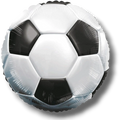 18" Soccer Balloon, Black and White, Pack of 1