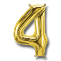 14" Balloon Number 4 Gold C/1