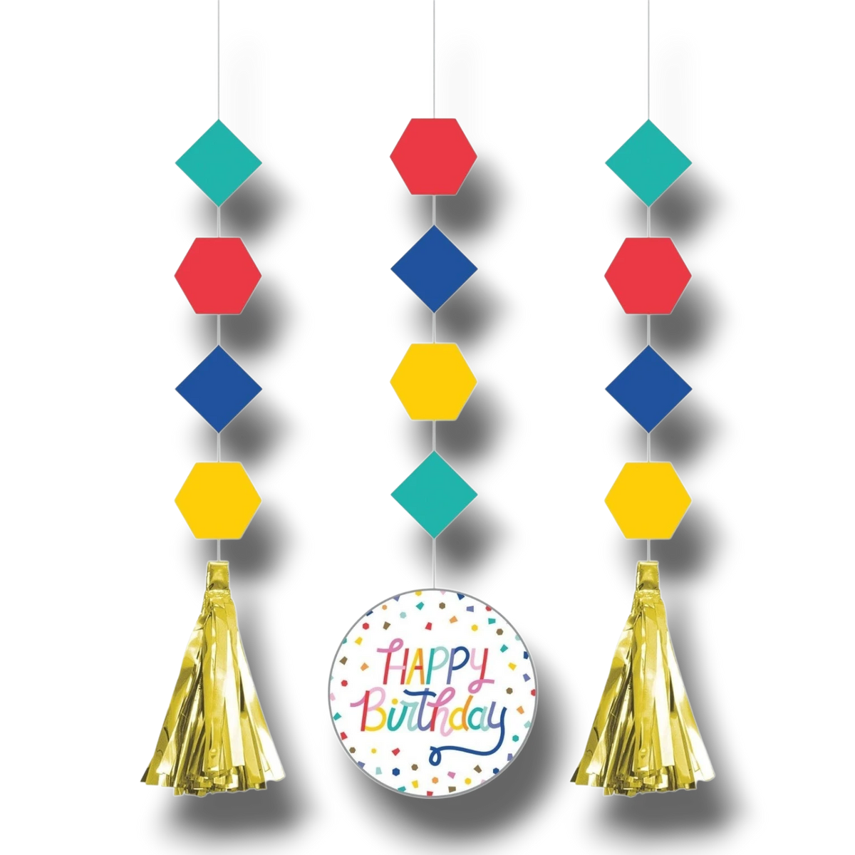 Hanging Cutouts Birthday Confetti C/3
