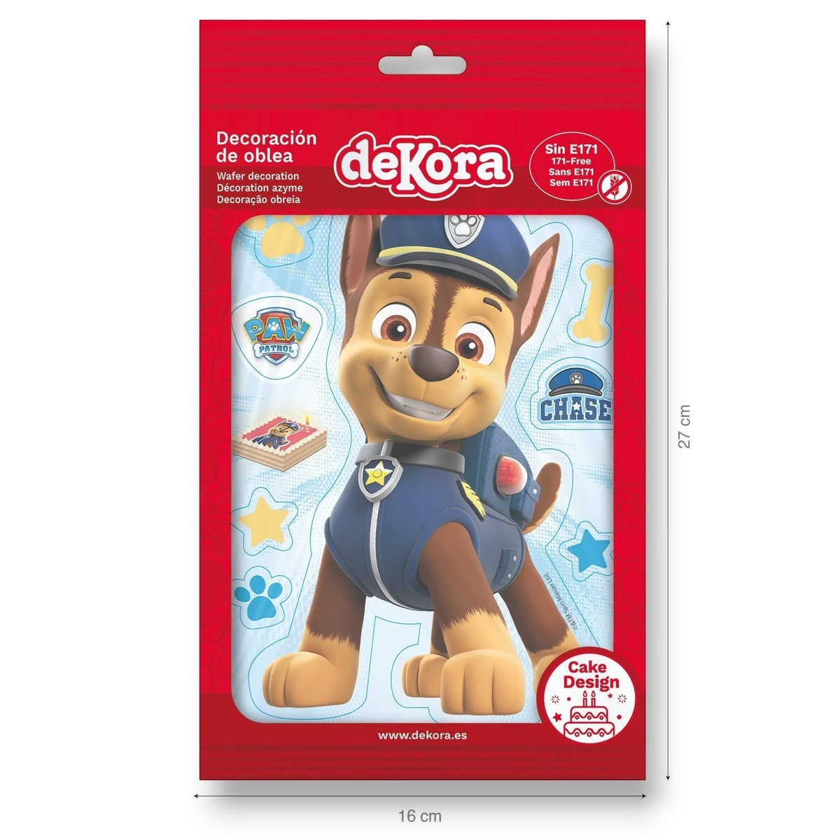 Disco Comestible Chase Paw Patrol  C/1