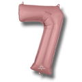 Balloon 26" Number 7 Rose Gold C/1