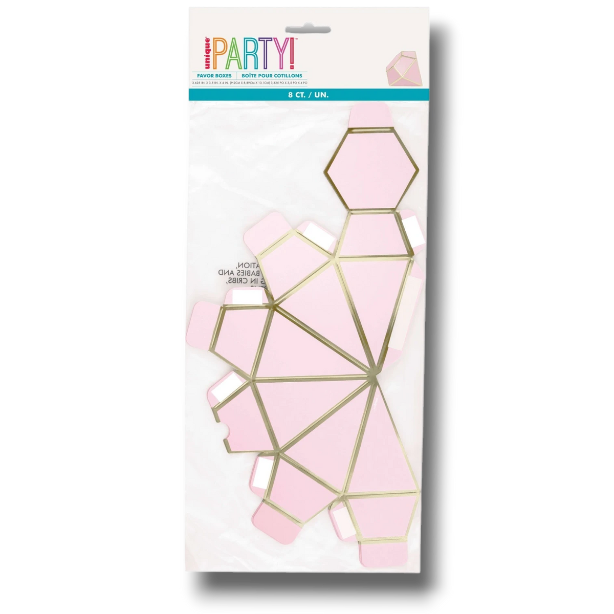 Favor Boxes Pink Blossoms / Anillos C/8