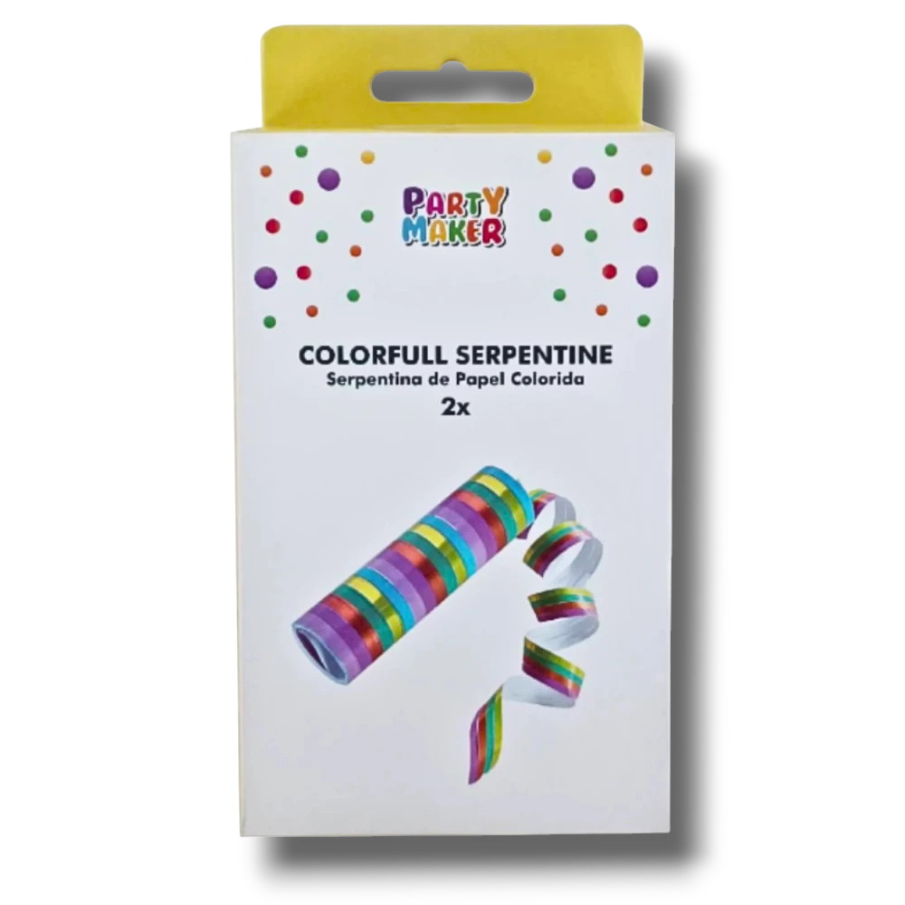 Serpentinas De papel Colorida C/2
