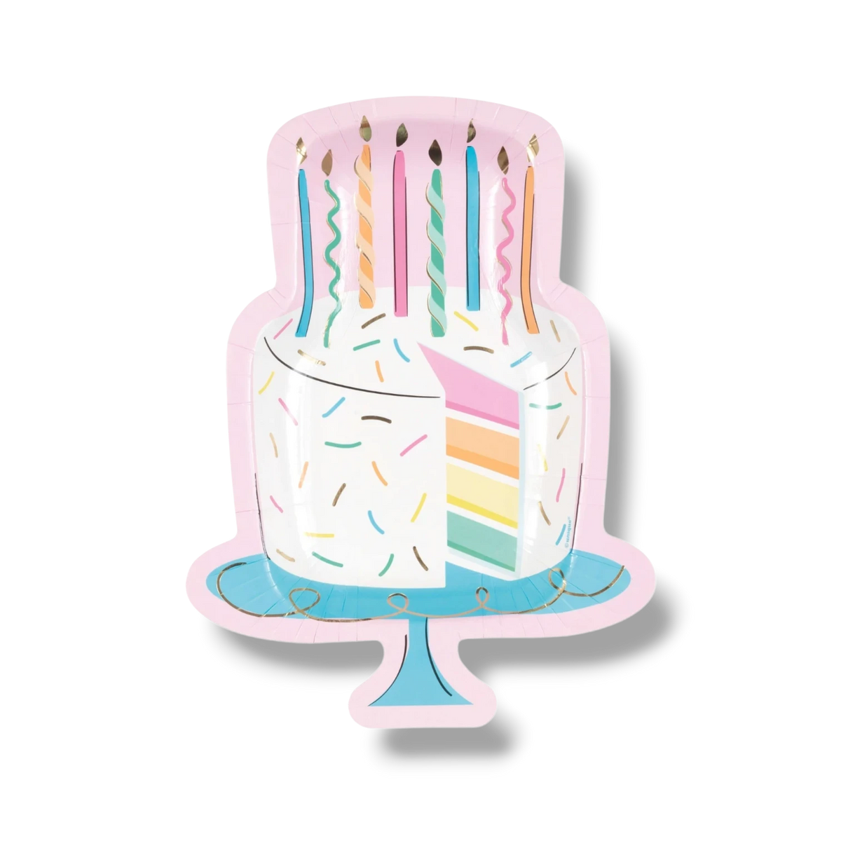 Plato Figura Pastel Birthday Sweets C/8
