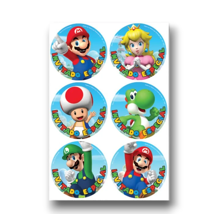 Distintivo Mario Bros C/24