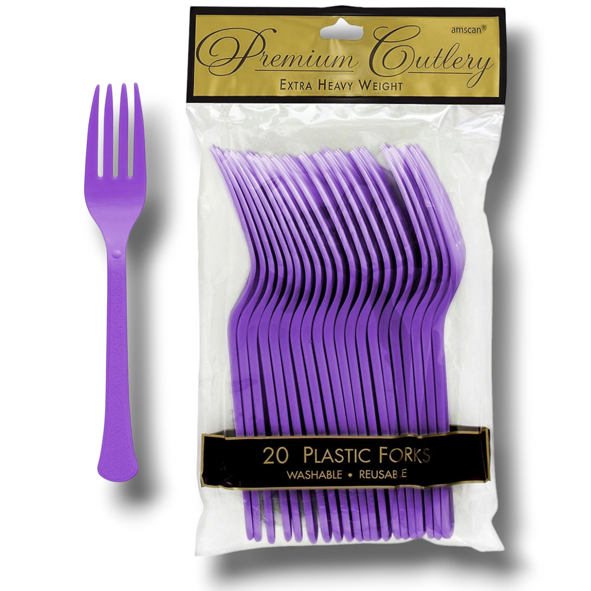 Tenedores Morado C/20