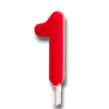 Vela Jumbo Numero Rojo 1 C/1