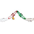 Cadena de barril PartyStore tricolor con detalles metálicos en rojo, blanco y verde para decoración festiva
