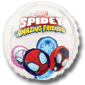 Globo metalizado de 36 pulgadas PartyStore con diseño de Spidey y sus sorprendentes amigos para fiestas infantiles