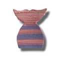 Piñata tambor con forma de cola de sirena en tonos rosa y morado, ideal para fiestas infantiles de PartyStore