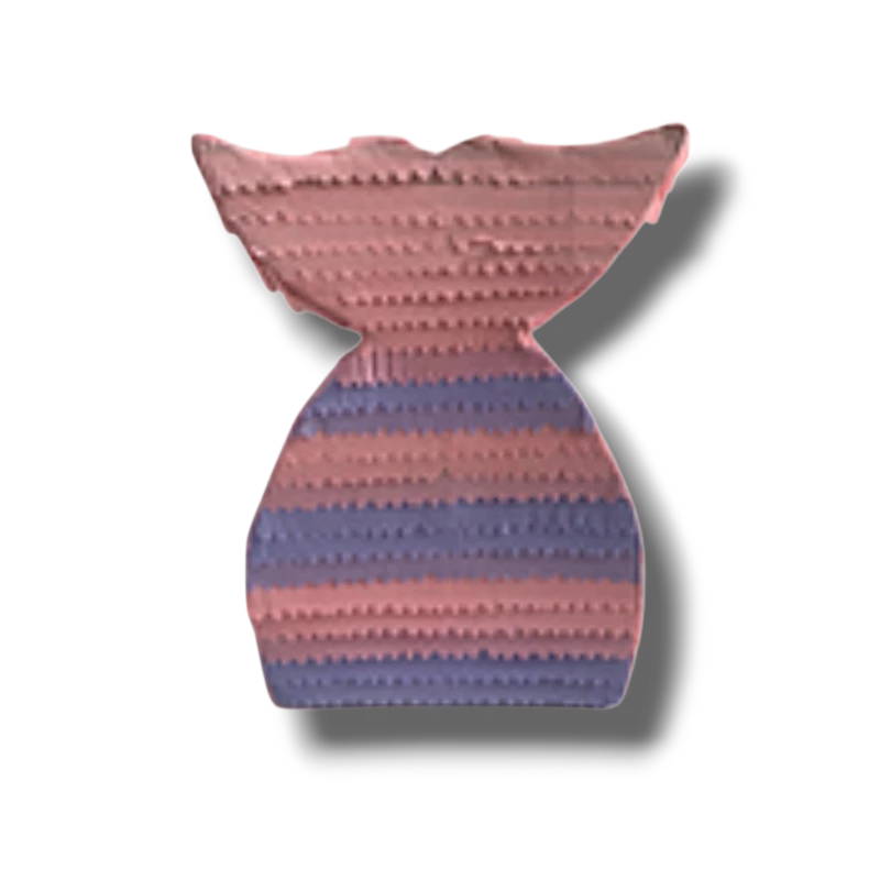 Piñata tambor con forma de cola de sirena en tonos rosa y morado, ideal para fiestas infantiles de PartyStore