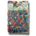 Set de 16 figuras de dinosaurios con armadura de tanque PartyStore en empaque plástico multicolor