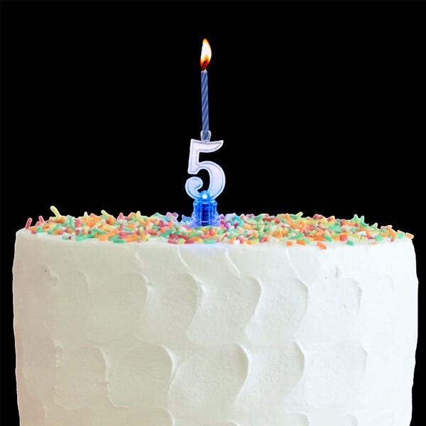 LED Candle Number 5 C/1